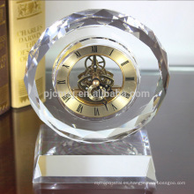 Reloj de cristal promocional Reloj de mesa de regalo de cristal